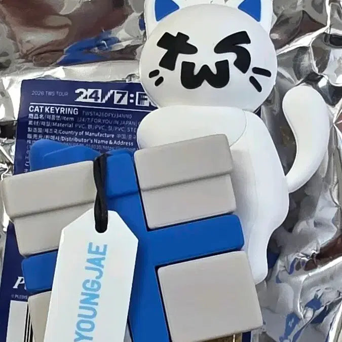 [BUNJANG] TWS Cat Keyring Japan Concert Goods Youngjae / 투어스 tws 캣 키링 일본 콘서트 굿즈 영재
