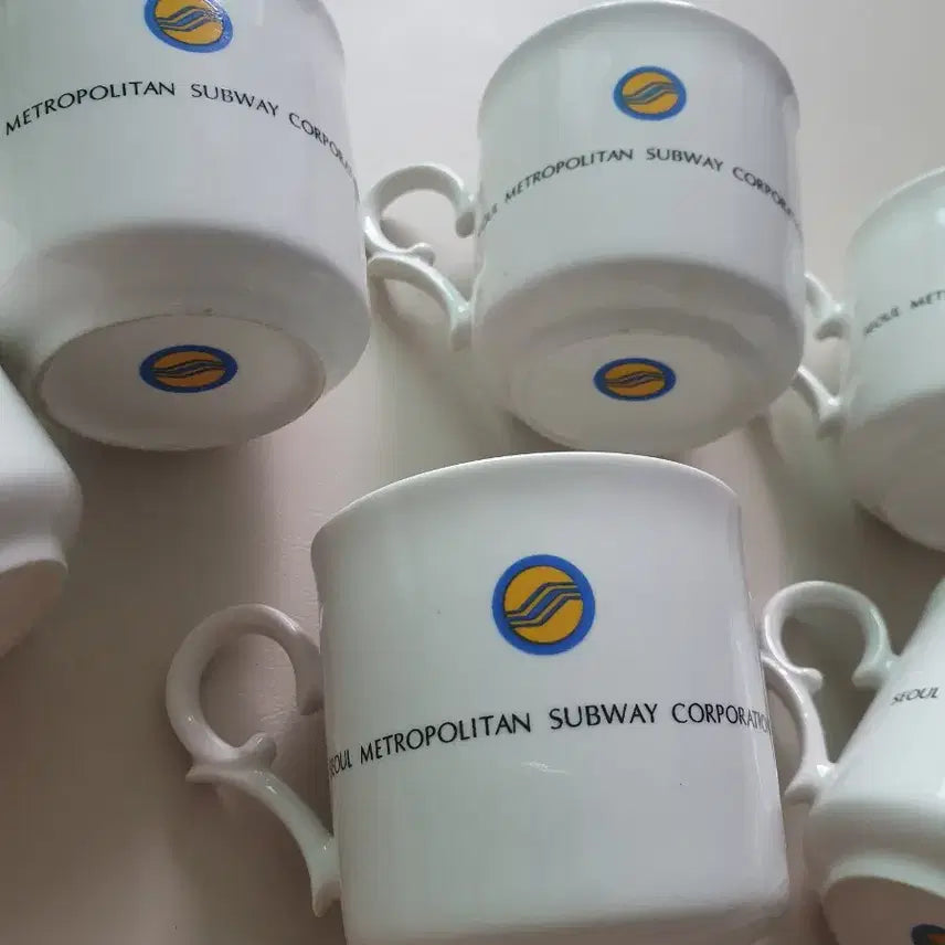 [BUNJANG] Metropolitan Subway Mug Set (4 Pieces) / 메트로폴리탄 서브웨이(지하철)머그컵 4개 세트