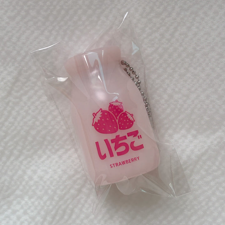 [BUNJANG] Strawberry Milk Bottle Light Gacha Miniature Keychain New / 우유병 라이트 가챠 불빛 미니어처 키링 딸기우유 새 상품