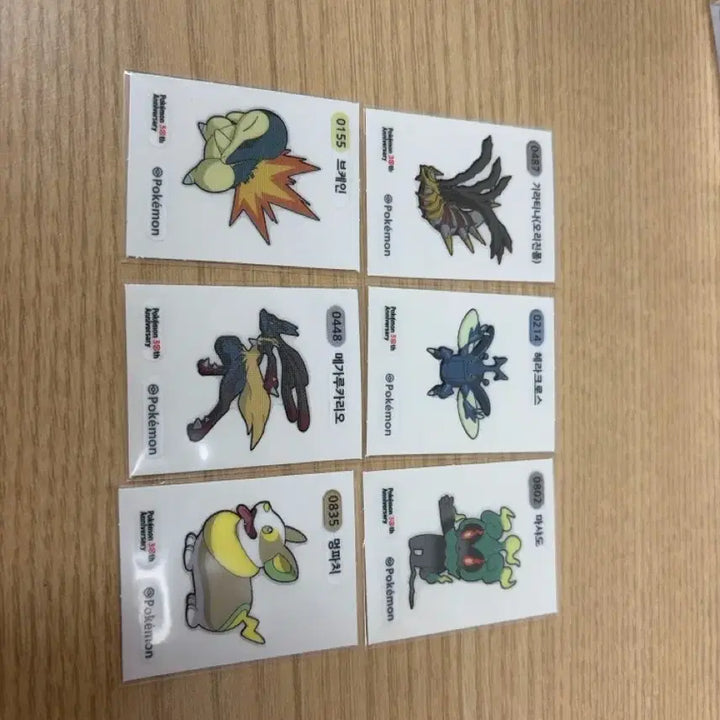 [BUNJANG] Pokemon 30th Anniversary Round Stickers Bundle Set / 포켓몬 30주년 띠부씰 띠부띠부씰 일괄 판매합니다