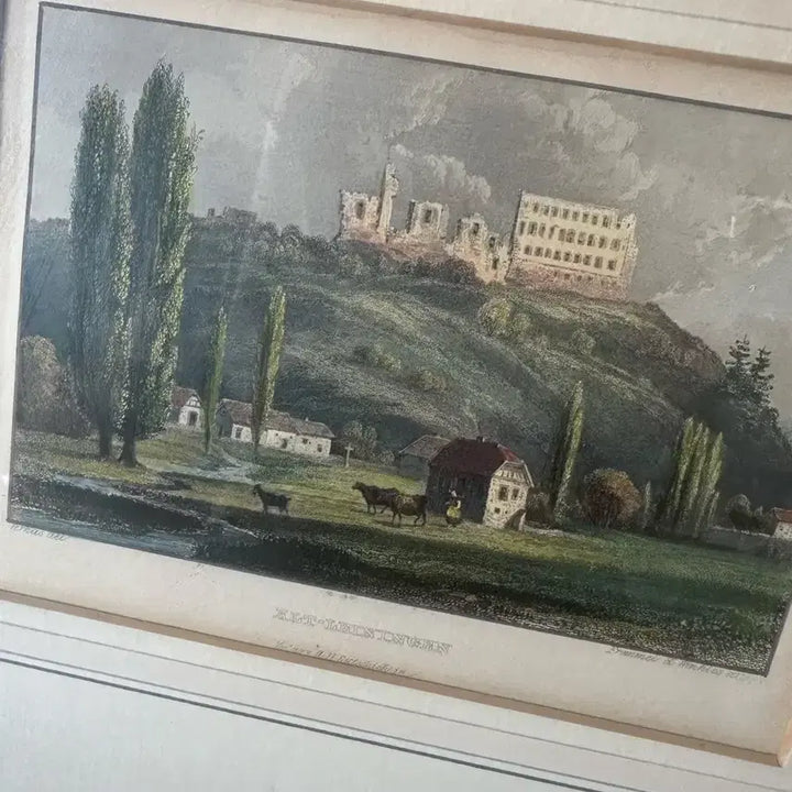 [BUNJANG] Alt Leiningen Vintage Landscape Framed Print / 독일)빈티지 Alt Leiningen 풍경액자