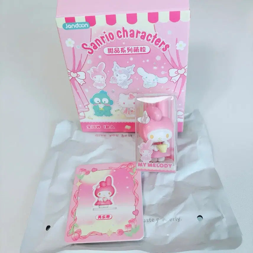 [BUNJANG] Sanrio My Melody Dessert Rice Ball Figure / [새상품 정품] 마이멜로디 디저트 쌀알 피규어
