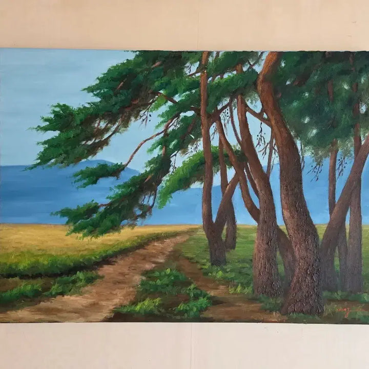 [BUNJANG] Im Hari "Pine Tree" Oil Painting / 임하리  소나무 유화그림
