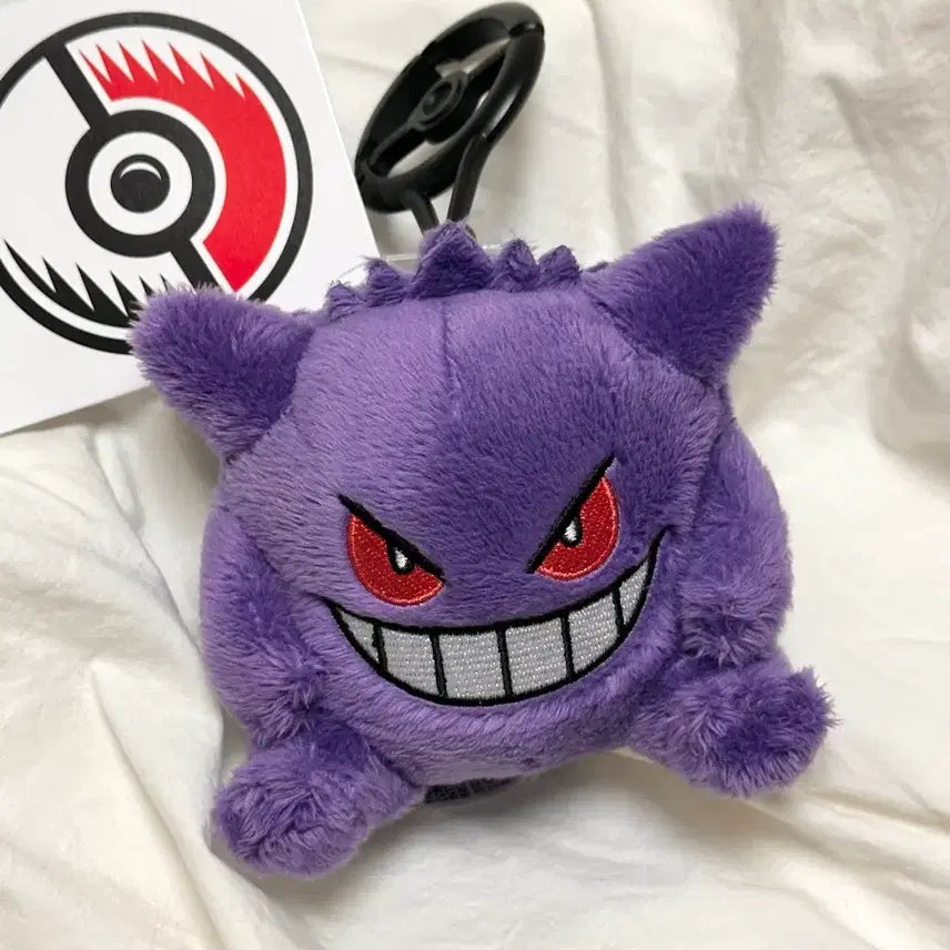 [BUNJANG] Pokemon Gengar Carabiner Mascot Plush Keychain / [새상품] 포켓몬스터 팬텀 카라비너 마스코트 인형 키링