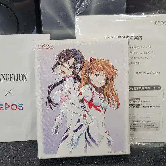 [BUNJANG] Evangelion EPOS Collaboration Asuka &amp; Mari Canvas Board / 에반게리온 EPOS 가입 특전 아스카&amp;마리 캔버스