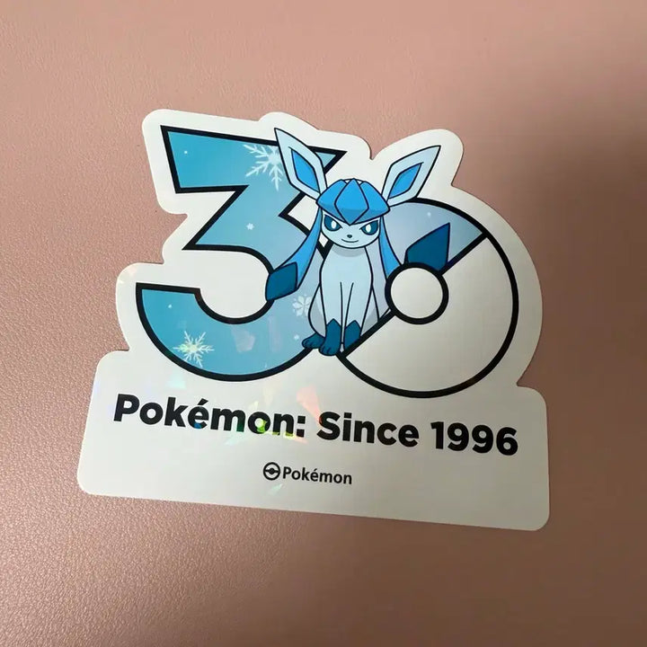 [BUNJANG] Pokemon 30th Anniversary Logo Sticker Glaceon / 포켓몬 30주년 로고스티커 글레이시아