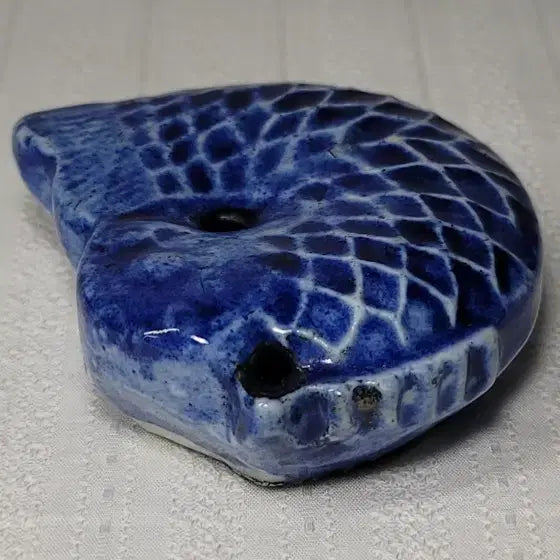 [BUNJANG] Joseon Dynasty Bunwon Kiln Celadon Fish-shaped Water Dropper / 관요분원청채붕어연적(특A급진품)