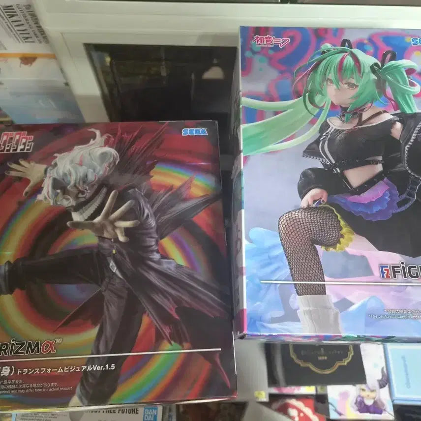 [BUNJANG] Sega Figure-Rism Okarin &amp; Hatsune Miku Set / [미개봉 정품] 세가 피규어리즘 다다다단 오카룬 &amp; 하츠네 미쿠 2종 일괄