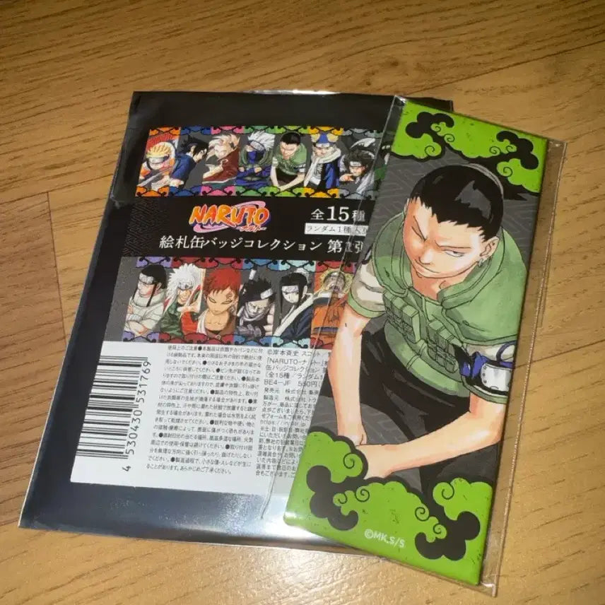 [BUNJANG] Naruto Shikamaru Jump Shop Original Drawing Long Square Can Badge / 나루토 시카마루 점프샵 원화 롱 사각 캔뱃지
