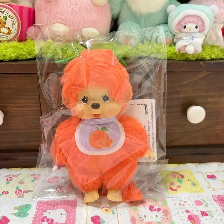 [BUNJANG] Limited Edition Fruit Monchhichi Doll Keychain / 해외한정 과일 몬치치 인형 키링