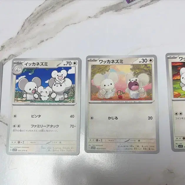 [BUNJANG] Pokemon Cards Sentret Furret 4-Type Set / 포켓몬 카드 두리쥐 파밀리쥐 4종 세트