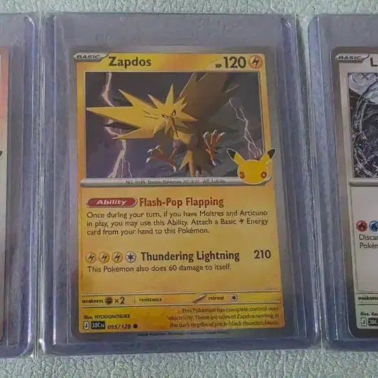 [BUNJANG] Pokemon 30th Anniversary Eevee, Zapdos, Lugia Card / 포켓몬30주년 이브이,썬더,루기아 카드팝니다