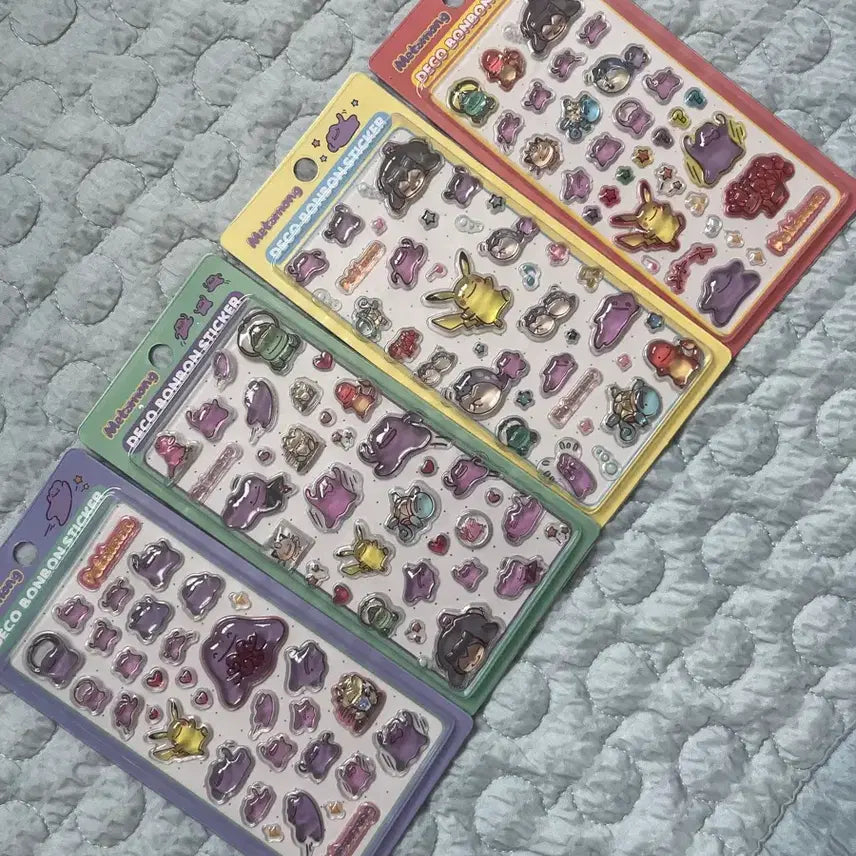 [BUNJANG] Pokemon Ditto Bungee Stickers / 포켓몬스터 메타몽 봉봉스티커