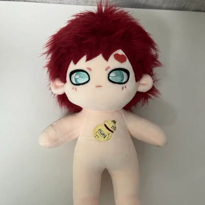 [BUNJANG] Naruto Gaara 20cm Plush Doll with Outfits (No Skeleton) / 나루토 가아라 비공식 솜인형 + 인형옷 고무줄 귀 20cm 뼈대없음