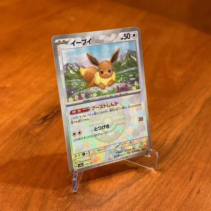 [BUNJANG] Pokemon Card Eevee Master Ball Mirror Hologram SV8a 125/187 (Japanese) / (일판) 포켓몬카드 이브이 마스터볼 미러 홀로그램 SV8a 125/187