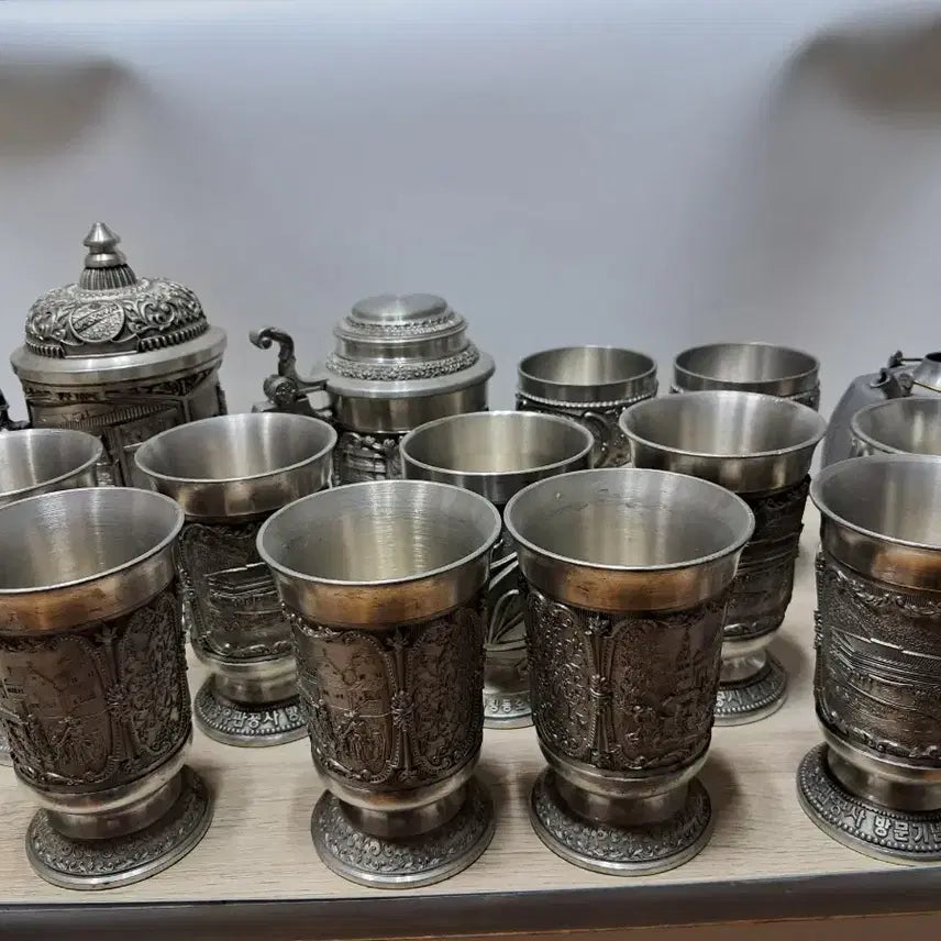 [BUNJANG] Pewter Tea Set Bundle / 주서잔.주전자 등 일괄판매 합니다