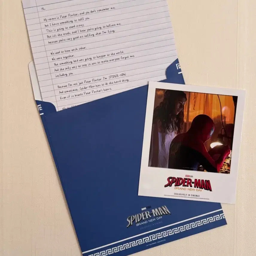 [BUNJANG] Spider-Man MJ Letter Postcard Set (Sealed) / 스파이더맨 MJ편지 엽서 세트 미개봉