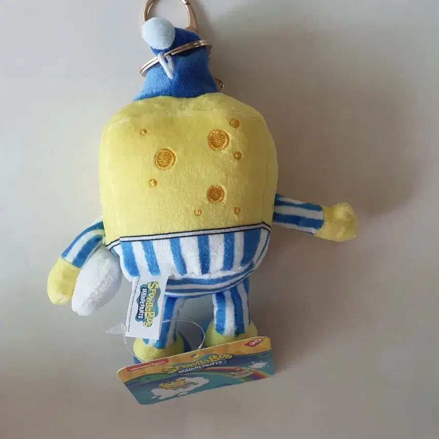[BUNJANG] SpongeBob Pajama Doll Keychain New / 스폰지밥 파자마 인형 키링 새상품
