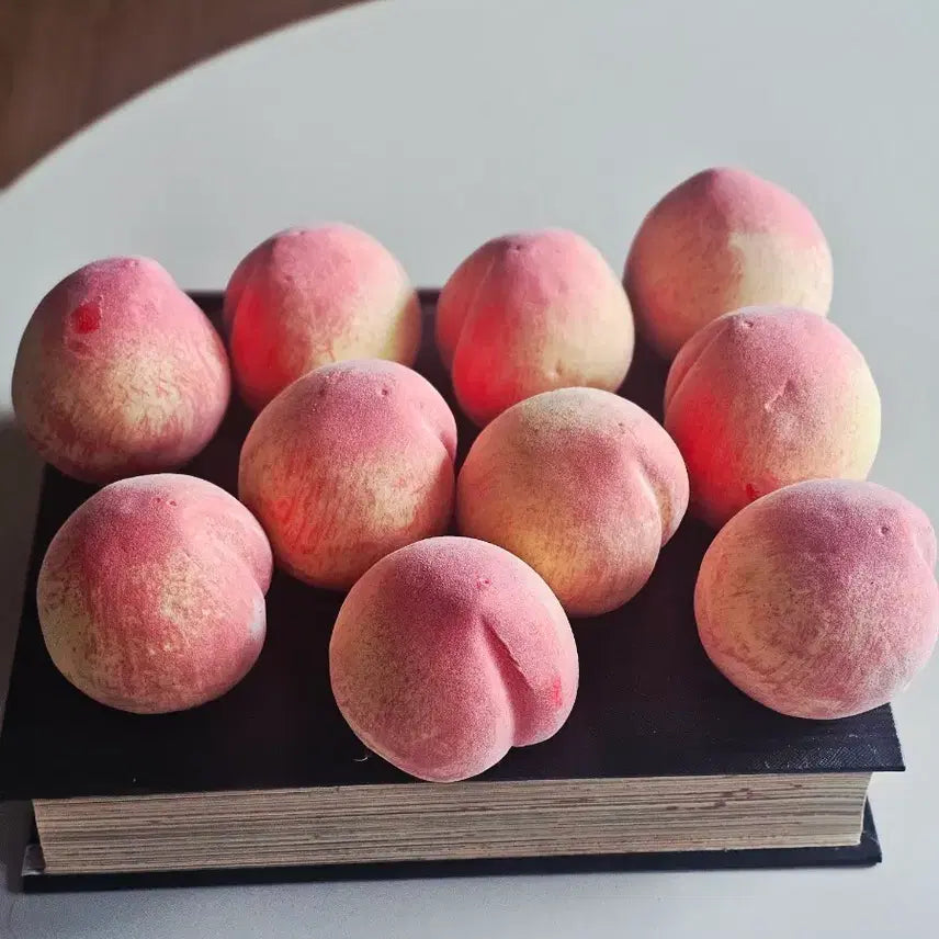 [BUNJANG] Vintage Miniature Peach Set (10 Pieces) / 빈티지 모형 복숭아 10개
