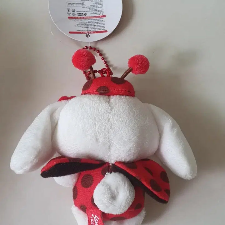 [BUNJANG] Cinnamoroll Ladybug Plush Keychain - New / 시나모롤 레이디버그 인형 키링 새상품