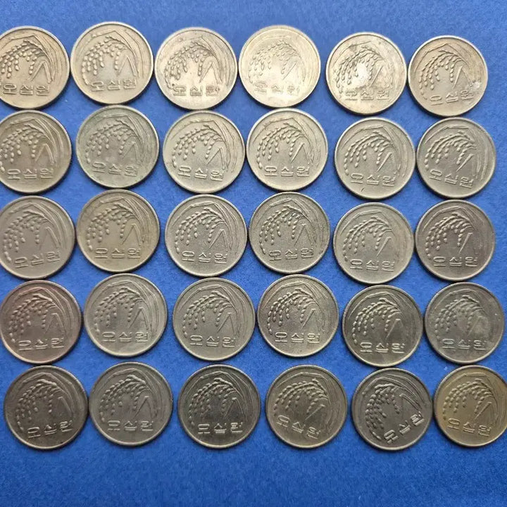 [BUNJANG] 1993 50 Won Used Coins (30 Pieces) / 1993년 50원 사용제 동전 30개 -2-