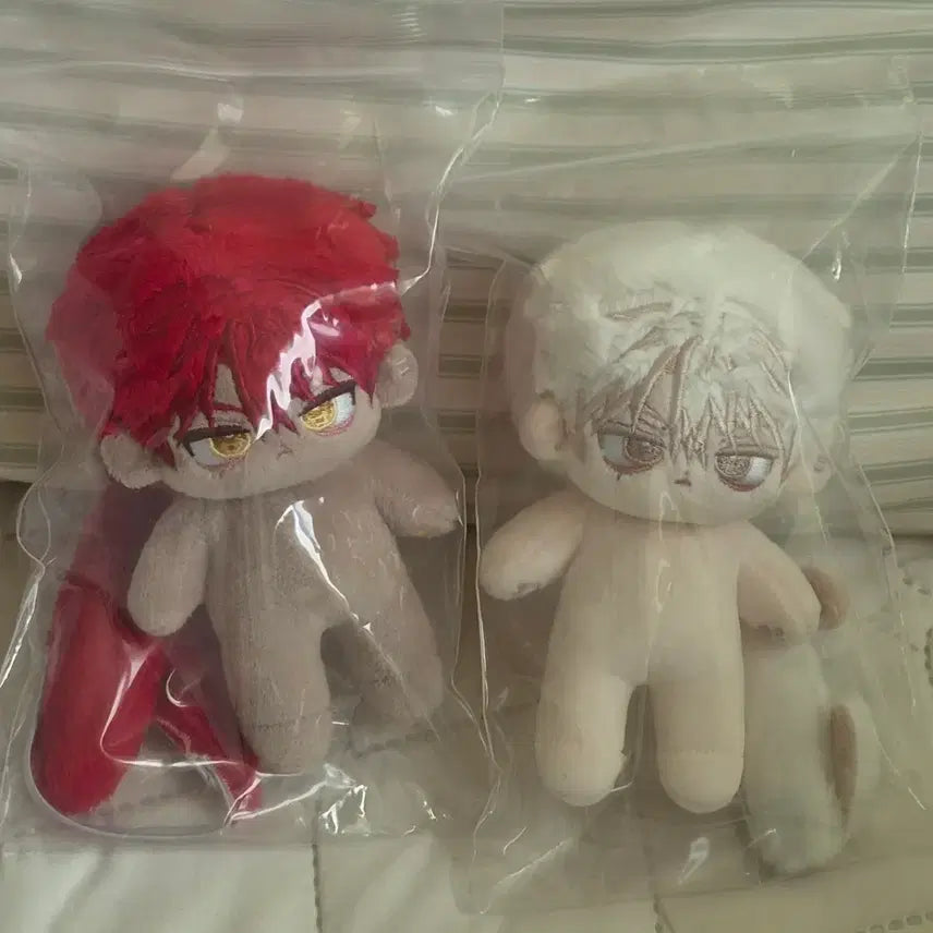 [BUNJANG] 10cm Unofficial Cotton Doll Jeokya Baegya Bundle Set / 10cm 무속성 솜인형 적야 백야
