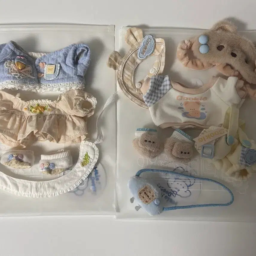 [BUNJANG] 20cm Doll Clothes Bundle Set / 솜인형 옷 20cm 일괄