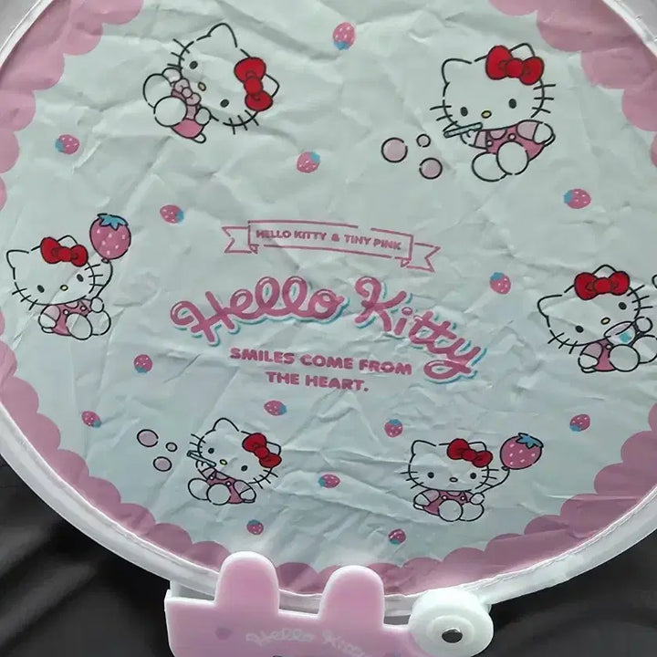[BUNJANG] Hello Kitty Pink Folding Fan / 헬로키티 핑크 접이식 부채 팝니다.
