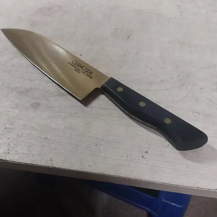 [BUNJANG] SEKISUI CERACOOK Titanium Coated Santoku Knife / 상태 좋은 일본 세키스이 세라쿡 티타늄 코팅 산토쿠 식칼
