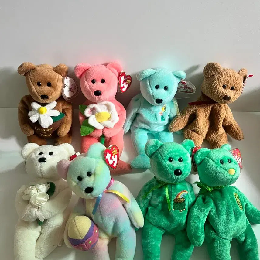 [BUNJANG] TY Beanie Babies Bear Plush Set / ty 베어 인형 세트