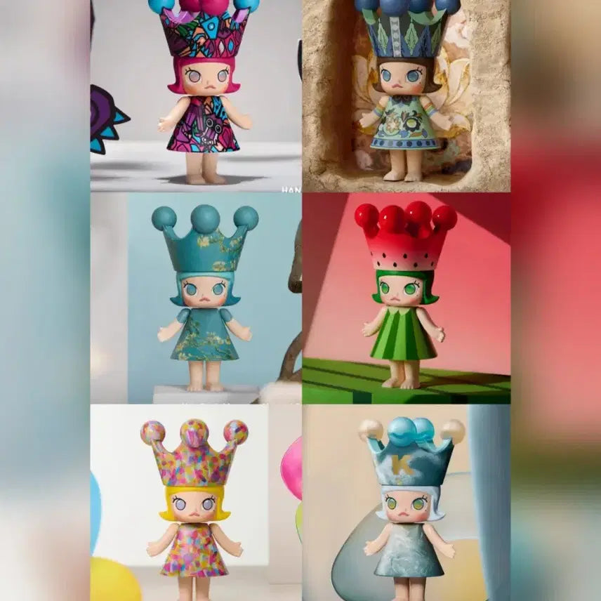 [BUNJANG] Pop Mart Molly Mega Royal Bundle Set / 팝마트 몰리 메가 로얄 6개 일괄