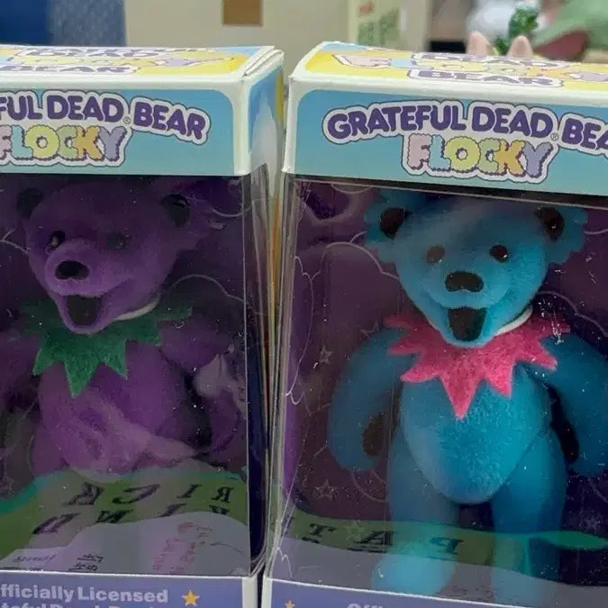[BUNJANG] Grateful Dead Bear Flocked Blue/Purple Bundle Set / 그레이트풀 데드 베어 플로키 블루/퍼플 일괄