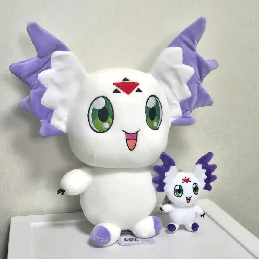 [BUNJANG] Digimon Donglemon Plush Keychain Set / 디지몬 인형 키링 동글몬 2종 세트
