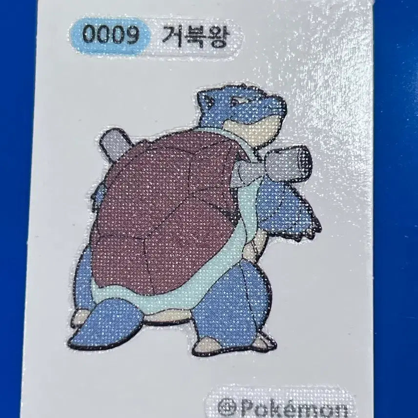 [BUNJANG] Pokemon 0009 Blastoise Sticker / 포켓몬 0009 거북왕 띠부씰