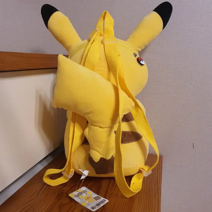 [BUNJANG] Pokemon Pikachu Plush Backpack Medium-Large 35cm / 포켓몬스터 피카츄 인형 백팩 중대형 35cm