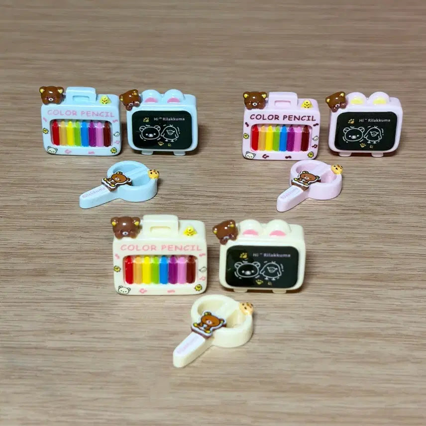 [BUNJANG] Rilakkuma Miniature Stationery Set / 미니어쳐 리락쿠마 학용품 세트