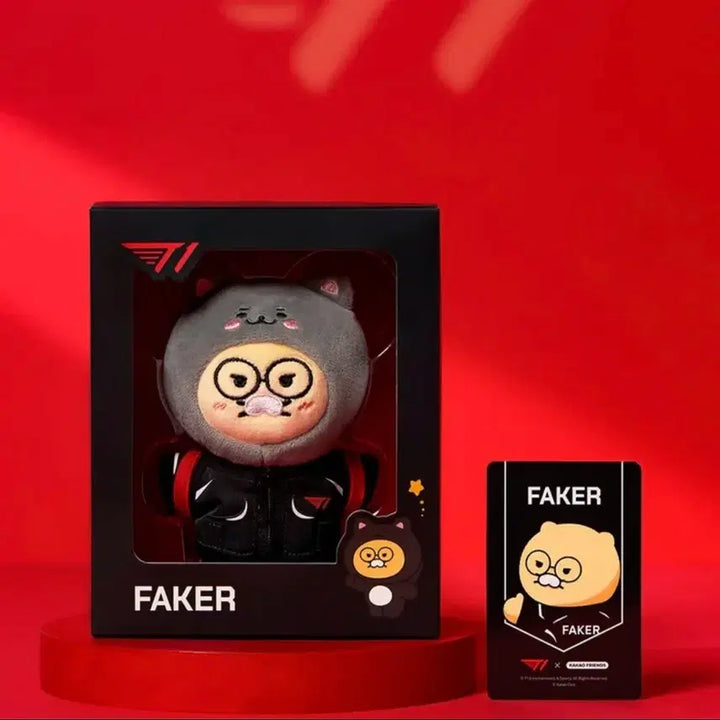 [BUNJANG] T1 x Kakao Friends Faker Backpack Keychain Plush / T1X카카오프렌즈 백팩 키링인형 페이커 FAKER