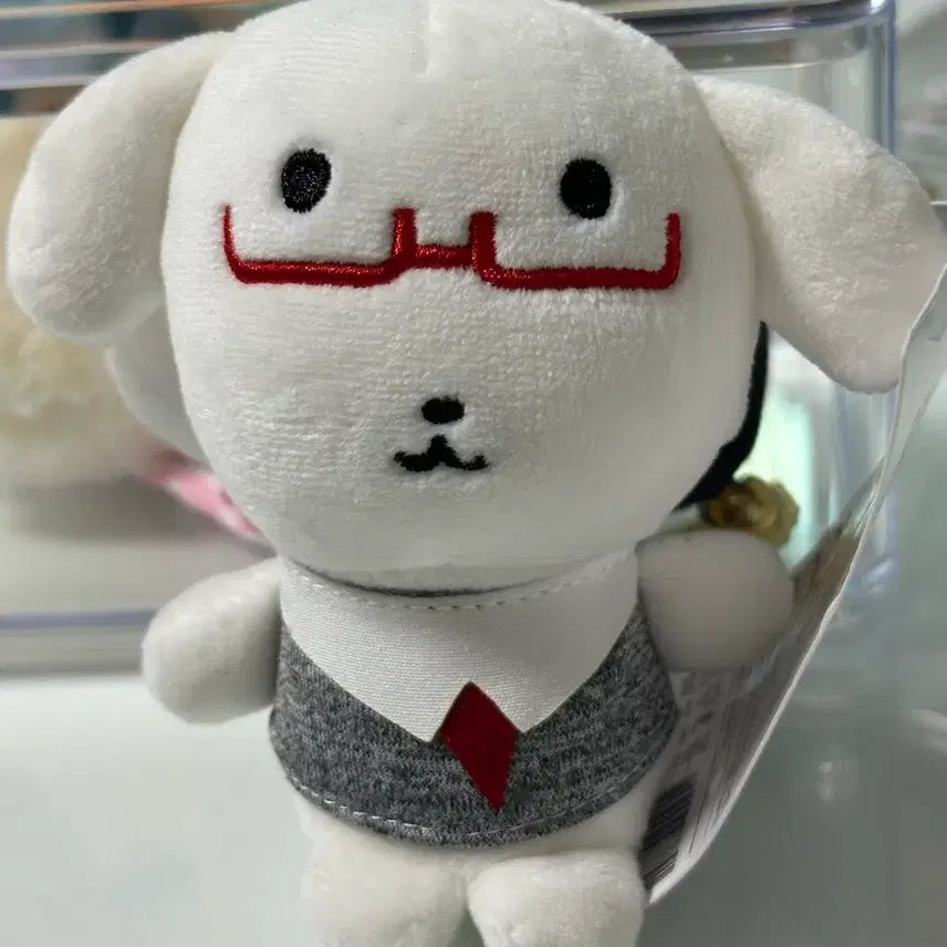 [BUNJANG] Red Glasses Ganadi Doll Keyring / 빨간 안경 가나디 인형 키링