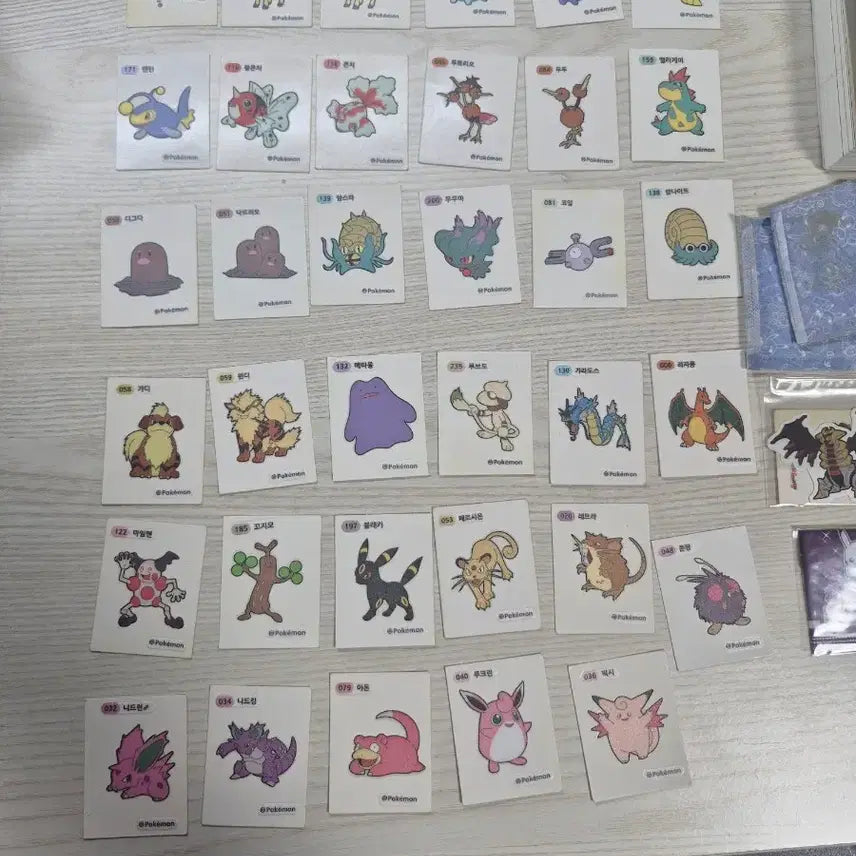 [BUNJANG] Pokemon Stickers Bundle Set / 포켓몬 띠부씰 일괄 판매