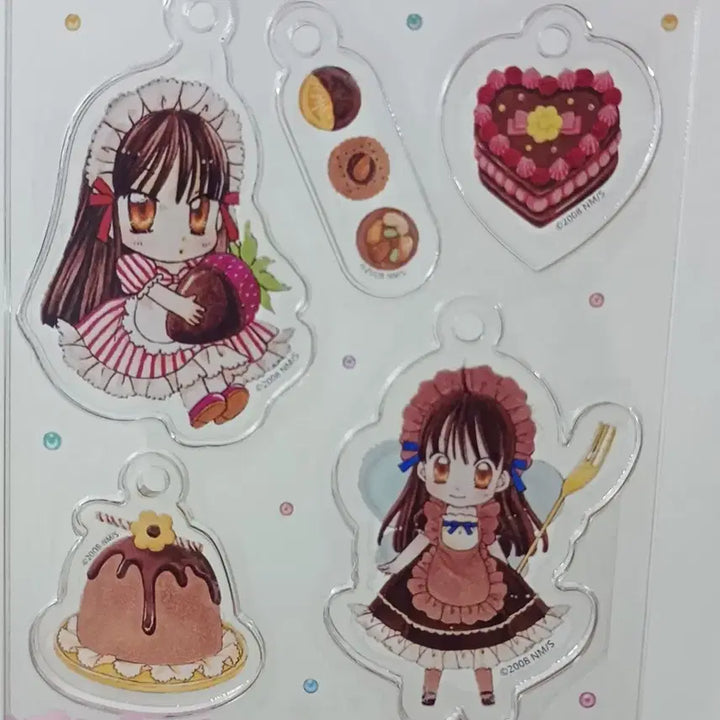 [BUNJANG] Dream Colored Patissier DIY Acrylic Charm Keychain Set (Chocolat) / 꿈빛파티시엘 DIY 아크릴 키링 참 세트 (쇼콜라)
