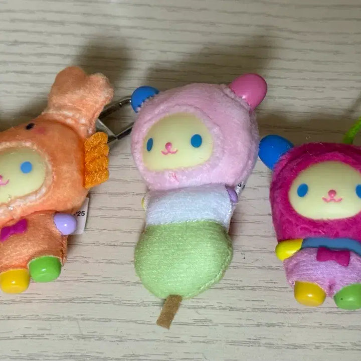 [BUNJANG] Vintage Usahana Doll Cherry Chibitomo Keychain Figure Bundle Set / 고전 우사하나 인형 체리 치비토모 키링 피규어 일괄