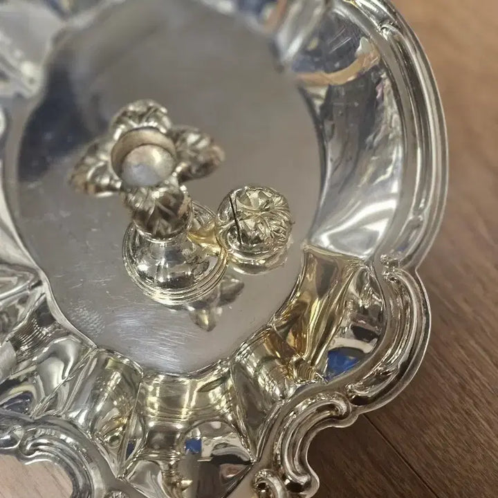 [BUNJANG] German Vintage Silverplate Candle Holder / 독일 빈티지 실버플레이트 캔들 홀더