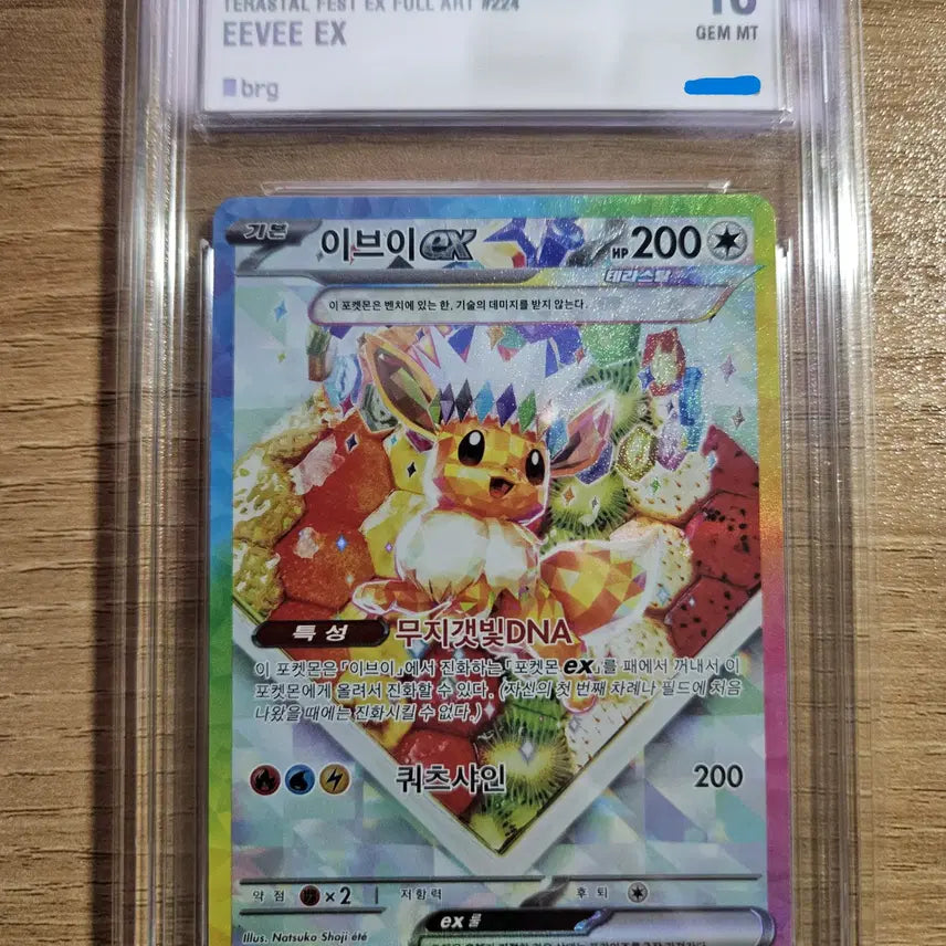 [BUNJANG] Pokemon Card Eevee SAR Terrastal / 포켓몬카드 테라스탈 이브이sar brg10