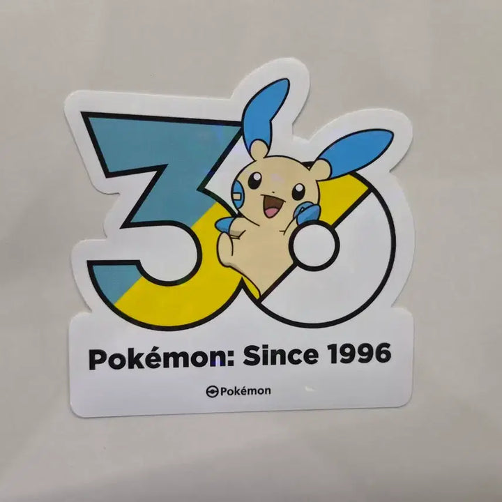 [BUNJANG] Pokemon 30th Anniversary Logo Sticker Mino / 포켓몬 30주년 로고 스티커 마이농