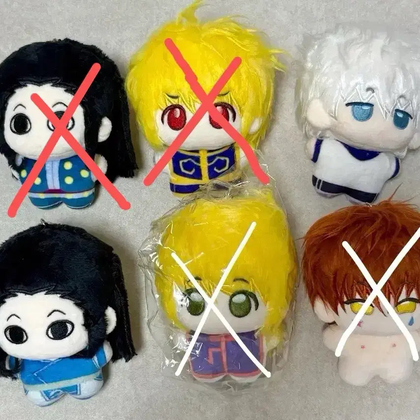 [BUNJANG] Hunter x Hunter Mini Nui (Unsealed) - Various Characters / 새상품) 헌터헌터 미니미 누이 (미개봉 크라피카 쿠르타족 빨간눈 보통눈 초록눈 치파오 기타라클 이르미 키르아 히소카 알몸 인형 누이구루미 중국 공구)