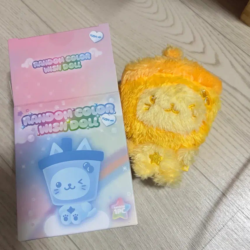 [BUNJANG] Wish Doll Yellow Bubble Cat (Random Color, Unsealed) / 랜덤 컬러 위시돌 인형 옐로우버블냥