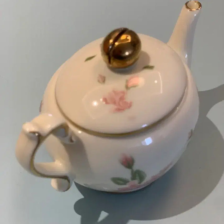 [BUNJANG] PartyLite Mini Teapot Tealight Holder Rose Pattern / 티팟 꽃무늬 / 티라이트 /  미니 티팟