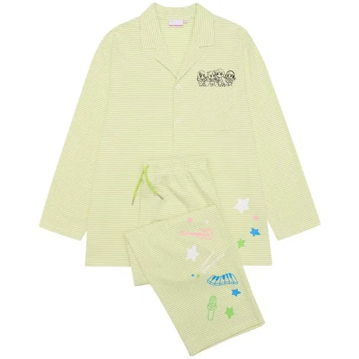 [BUNJANG] QWER x Ames Collaboration Pajama Set (L) Sealed / QWER 아메스 콜라보 잠옷 (L) (미개봉)