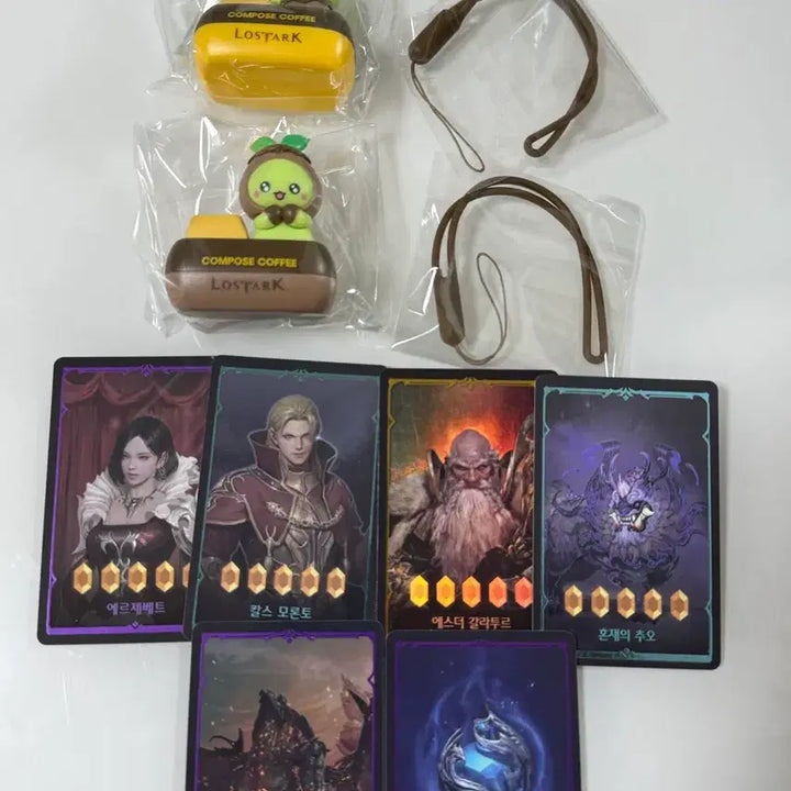 [BUNJANG] Lost Ark Mococo Collaboration Keycap Keychain and Card Bundle Set / 일괄) 컴포즈 로스트아크 모코코 콜라보 키캡 키링 로스트아크 카드