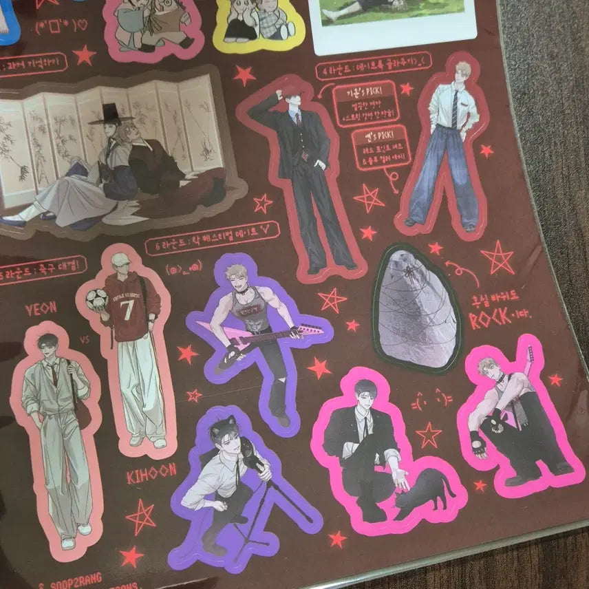[BUNJANG] Hongsil Quest Hksq Popup POB A4 Sticker / 홍실퀘스트 홍퀘 팝업 특전 A4 스티커